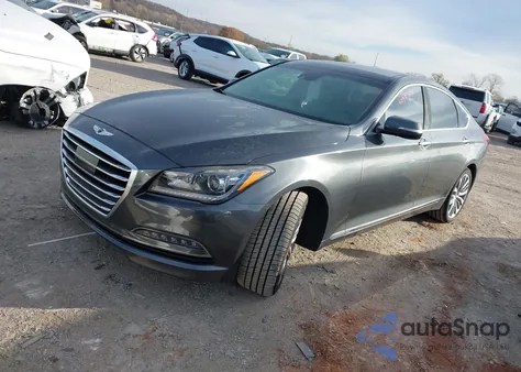 2017 Genesis G80 5.0 Ultimate z USA, uszkodzony, nr VIN KMHGN4JF0HU207725